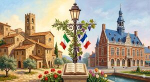 ncontro-di-architetture-e-culture-unevocazione-artistica-che-unisce-il-borgo-di-Cave-e-la-cittadina-di-Le-Cateau-Cambresis.-Illustrazione-originale-creata-con-IA.jpg
